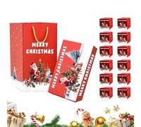 de Noël - Boîte à Argent Pop-Up et Pliante pour Fêtes - Écrins Réutilisables pour Bijoux Argent Événements Cadeaux Anniversaire Mariage Saint-Valentin