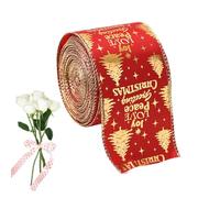 de Noël Décoration d'emballage et création festive | Rouleau de ruban pour couronne de Noël Escaliers, rassemblements, guirlandes et fête