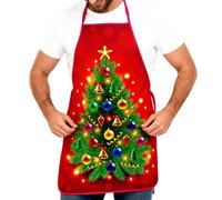 De Noël Humoristiques - Bavoir Imperméable pour Chef de Cuisine - De Cuisine - Pour Hommes Boulangers Femme Famille Cuisson Jardinage Barbecue Grill