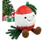 de Noël | Jouets de Noël pour - en Peluche Douce avec Clochette Bande dessinée et Tendre - pour Amateurs de Maison, Anniversaire, canapé, Bureau garçons et Filles