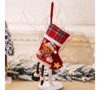 De noël Nouveau Style Creative Poupée Arbre De Noël Pendentif Décoration De Noël Chaussettes De Noël Sac Cadeau Pour La Décoration De Fête De Noël Multicolore G