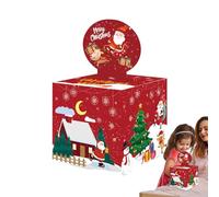 de Noël pour Espèces | Conteneurs Extractables Avec 30 Sacs Transparents | Porte-Monnaie De Noël | Pour Adultes Anniversaire Fête Vacances Pâques Halloween Félicitations