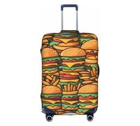 De nombreuses housses de valises Burgers mignonnes avec impression de personnalité tendance adaptées pour une utilisation professionnelle et extérieure, blanc, M