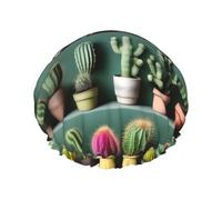 De nombreux bonnets de douche Cactus Art avec une double couche de soutiennent bien vos cheveux, que ce soit pendant la douche ou le bain.
