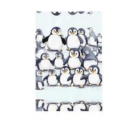De nombreux jolis bébés pingouins esquissent, drapeau aux couleurs vives, 61 x 91 cm, pour l'extérieur drapeaux bannières avec œillets, polyester de qualité supérieure