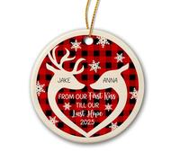 De Notre Premier Baiser Jusqu'À Notre Dernier Espoir Pendentif De Noël Mignon Décoration De Noël A Suspendre avec Ficelle Ornement Suspendu pour Maison Festival Mariage