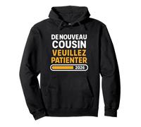 De Nouveau Cousin 2026 - Annonce Grossesse Bébé 2 À Venir Sweat à Capuche