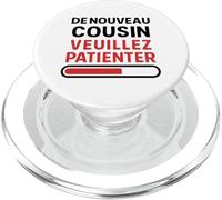 De Nouveau Cousin - Annonce Grossesse Bébé 2 À Venir PopSockets PopGrip pour MagSafe