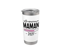 De Nouveau Maman 2027 - Humour Annonce 2eme Grossesse Maman Gobelet isotherme en acier inoxydable double paroi