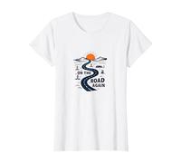 De Nouveau sur la Route : Voyage aventureux sur Une autoroute dans Le désert T-Shirt, Femme, Blanc, S