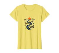 De Nouveau sur la Route : Voyage aventureux sur Une autoroute dans Le désert T-Shirt, Femme, Citron, 3XL