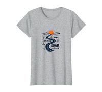 De Nouveau sur la Route : Voyage aventureux sur Une autoroute dans Le désert T-Shirt, Femme, Gris Chiné, 3XL