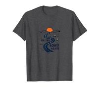 De Nouveau sur la Route : Voyage aventureux sur Une autoroute dans Le désert T-Shirt, Homme, Chiné Foncé, S