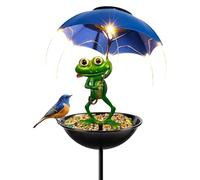 De Oiseaux - Lampe à énergie solaire décorative avec figurine de grenouille pour jardin extérieur pour jardin paysage, cour, balcon, extérieur, sol et