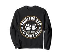 De Papa à Fourrure à Papa de bébé Est 2026 Première fête des pères Sweatshirt