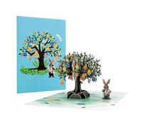 de Pâques 3D - de vœux pop-up œufs et lapin, de célébration du printemps sincères pour amis, famille, épouse, mari, petite amie, mère, père, enseignants
