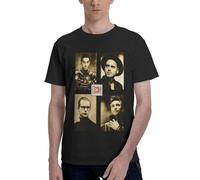 De&PE & Che Music Band Mode T-shirts pour hommes T-shirts imprimés à manches courtes col rond T-shirts en coton T-shirt décontracté d'été extérieur vintage taille régulière, Depeche Mode-9, M