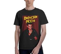 De&PE & Che Music Band Mode T-shirts pour hommes T-shirts imprimés à manches courtes col rond T-shirts en coton T-shirt décontracté d'été extérieur vintage taille régulière, Depeche Mode-14, XXL