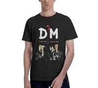 De&PE & Che Music Band Mode T-shirts pour hommes T-shirts imprimés à manches courtes col rond T-shirts en coton T-shirt décontracté d'été extérieur vintage taille régulière, Depeche Mode-18, M