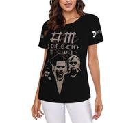 De&PE&Che T-shirt tendance pour femme Motif groupe de musique T-shirt tendance pour femme Chemisier décontracté ample à manches courtes Haut d'été, Depeche Mode-13, S
