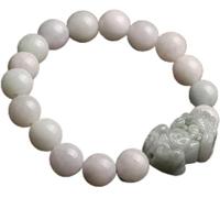 de Perle, en Cristal Chanceux Charme Balance Natural Emerald Wealth Alulet pour Les Femmes Men Attire la prospérité Love Luck Money, 10 mm