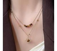 De Perles À Double Couche avec Pendentif Fleurie Fashion Bijoux Vintage pour Les Bijoux Charme d'amant Mode