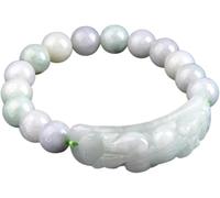 de Perles, Chanceux Charme émeraude Balance Blanc jadéite en Lingot de bracele