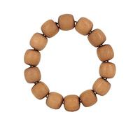 de Perles de Bouddha en Bois en Forme de Baril, 15Mm, en Teck, pour Hommes Femmes, Mala de prière