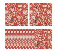 de perles de fer - Feuille de 12 pièces de fleurs pailletées - Coussin de perles de fer - Motif floral pailleté - 12 pièces - Feuille de bricolage résistante au calcaire