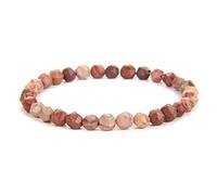 de Perles Faits à la Main Femmes Femmes à facettes Labradorite Crystal Quartz Natural Stone pour Femmes Femme, 6 mm Rhodochrosite