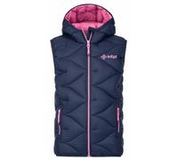De petite fille isolé gilet Kilpi Tomm-JG Bleu foncé 86