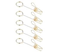 De Photo Carte Pince En Métal À Double Tête 5 Pièces Avec Des Clips Fil Fer Pour L'organisation Bureau Et Conférence Clip Carte Visite À Double Tête