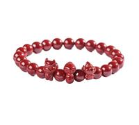 de Pierres précieuses Naturelles, Cristal Naturel de Niveaux élevés de cinabre, Animaux du Zodiaque Porte-Bonheur, Rouge, amulette de Richesse, Attire l'argent, la prospérité, la Chance,