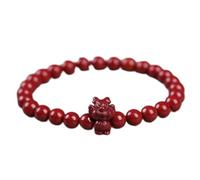 de Pierres précieuses Naturelles, Cristal Naturel, Niveaux élevés de cinabre, Animaux du Zodiaque Porte-Bonheur, équilibre, Rouge, amulette de Richesse, Attire l'argent, la prospérité, la