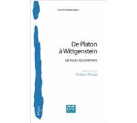 De Platon à Wittgenstein Lectures lacaniennes - Hubert Ricard - Eme Et Intercommunications - broché - Etude
