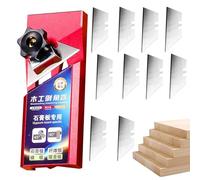 de Plâtre Chanfrein d'Angle - Outil de chanfreinage à 45° pour plâtre - Couteau à Chanfreiner Placo - pour Menuiserie Travaux de Rénovation Bricolage