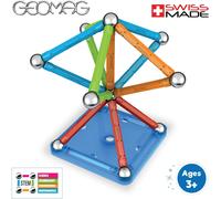 Geomag - Classic Confetti - 35 Pièces - Jeu de Construction Magnétique pour Enfants dès 3-4 Ans - Fabrication Suisse - Blocs Construction avec 16 Tiges, 14 Billes, 5 Panneaux - Jeux Aimanté STEM