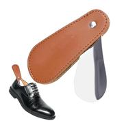 - De Poche En Métal De Voyage - Petit - Avec Revêtement En Cuir PU Pour, Compact Pour De Cowboy Et | Aide À Chaussures Portable Pour Un Retrait