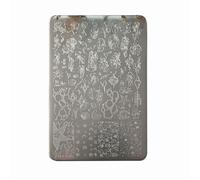 De pochoir compacte pour Nail Art, en acier inoxydable, thème de, motifs de vacances adaptés, amusant, Nail Art marin, outil professionnel d ' estampage
