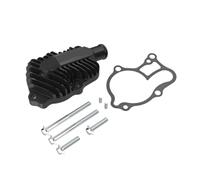 de Pompe à Eau de Moto Couvercle d'embrayage extérieur de moteur, couvercle de pompe à eau, refroidisseur de turbine adapté pour Yamaha YZ250 1999 - 2024 YZ250X(Black Water Pump Cover)