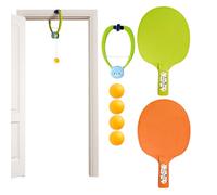 De Porte - 14.9x6x28cm PVC | Entraîneur Tennis De Table Suspendu - Jeu Intérieur | Jouet Éducatif Maison Crèche Garderie - Set Portable Interaction Enfant