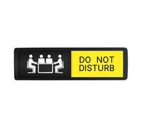 de porte privée en acrylique avec impression « Please do not disturb » - Pour bureau, conférence, maison, dortoir, hôtel, appartement