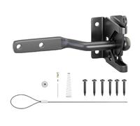 de Portillon à Verrouillage Automatique | Verrouillage Automatique Robuste pour Porte de Ferme - Verrou de Sécurité pour Extérieur Métal Bois Jardin Grange Porche Ferme Terrasse Protection