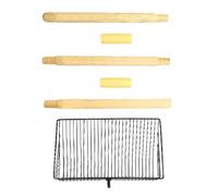 de poulailler - Scoopta de tamisage en acier inoxydable avec poignée réglable pour le nettoyage des coopératives | Outil de râteau à déchets pour litière Henhouse, C