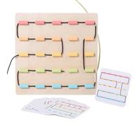 de pour - Planche à lacer en bois | Activité de cordage | Jouet éducatif de la petite enfance pour garçons et filles, développement de la motricité Fine, ensemble de d'appren