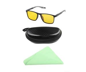 de pour soleil Conduite Nuit Pluie Brouillard Légères de pour | pour monture PC légère et flexible, coussinets nez doux, confort prolongé, ne pèse pas le visage(Gray)