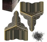 de poussière d'escalier vintage - Gardiens de coin décoratifs, protecteurs d'escalier antique | Corners de poussière en laiton élégant, escaliers en bois Boîte de style victorien Kit de Ki