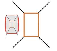 de pratique de baseball Strike Zone - Objectif Tir Réglable Pratique de Capture de Frappe Entraînement de Baseball avec Sangle Entraînement au Batte de Lancement Précis et Robuste | P