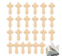 de prière - 6 x 3,4 x 1,2 cm, petite en bois de pin à main, croixs de maintien, petites croixs en bois en vrac, croixx de palmier pour prier, croixx accrochée pour les mains | Accessoire d