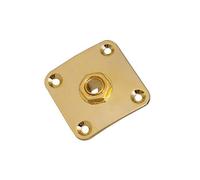 de prise d ' entrée en métal robuste pour guitares électriques, adaptée avec 4 vis de fixation et guitare antirouille avec vis Durabilité Remplacement carré de sortie universel